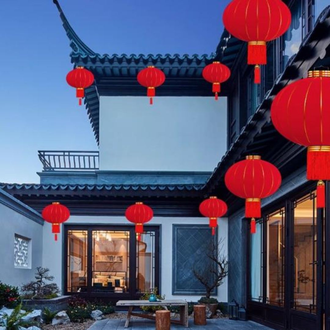 Cách Sử Dụng Đèn Lồng Đỏ Tết Trung Quốc Trang Trí Lễ Hội