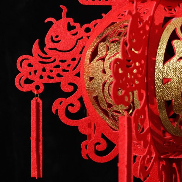 Đèn Lồng Đỏ Vải Không Dệt Trang Trí Nhà Hàng Năm Mới, Phòng Khách Phong Cách Trung Quốc