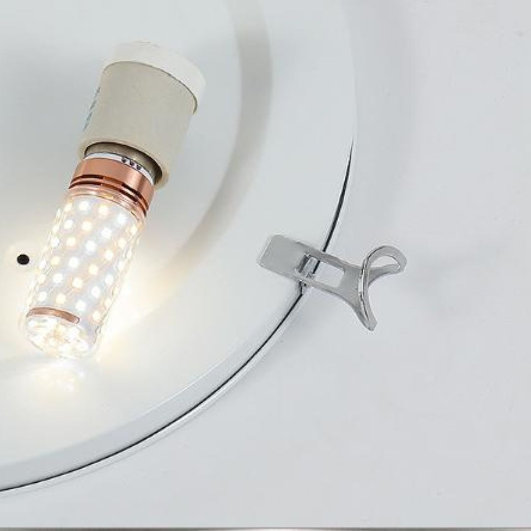 Đèn Ốp Trần Tròn Kính Màu Phong Cách Địa Trung Hải Decor Phòng Khách Phòng Ngủ Châu Âu