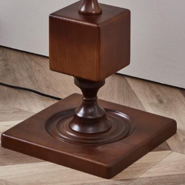 Đèn Sàn Gỗ Cổ Điển Khối Lập Phương Pháp Thời Trung Cổ Decor Sofa Phòng Khách