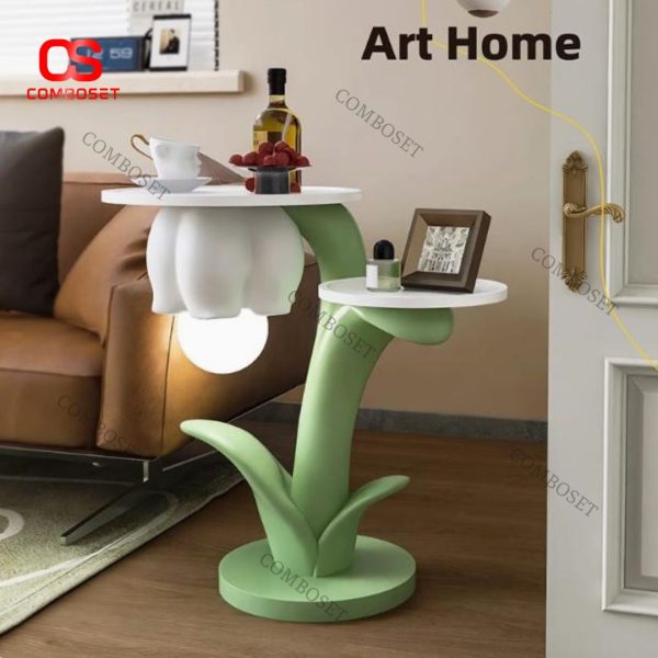 Đèn Sàn Hoa Phát Sáng Hoạt Hình Kèm Kệ Bàn Cafe Phòng Khách Đầu Giường Phòng Ngủ Trẻ Em