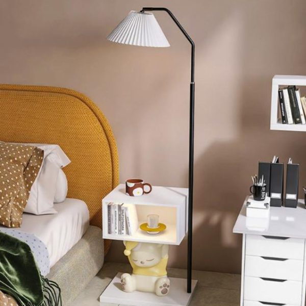 Đèn Sàn Phi Hành Gia Gấu Hoạt Hình Kèm Tủ Kệ Sách Trang Trí Phòng Khách, Đầu Giường Phòng Ngủ