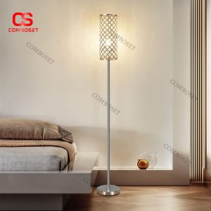 Đèn Sàn Sắt Mạ Vàng Pha Lê Nghệ Thuật Phong Cách Thượng Lưu Decor Phòng Khách Phòng Ngủ
