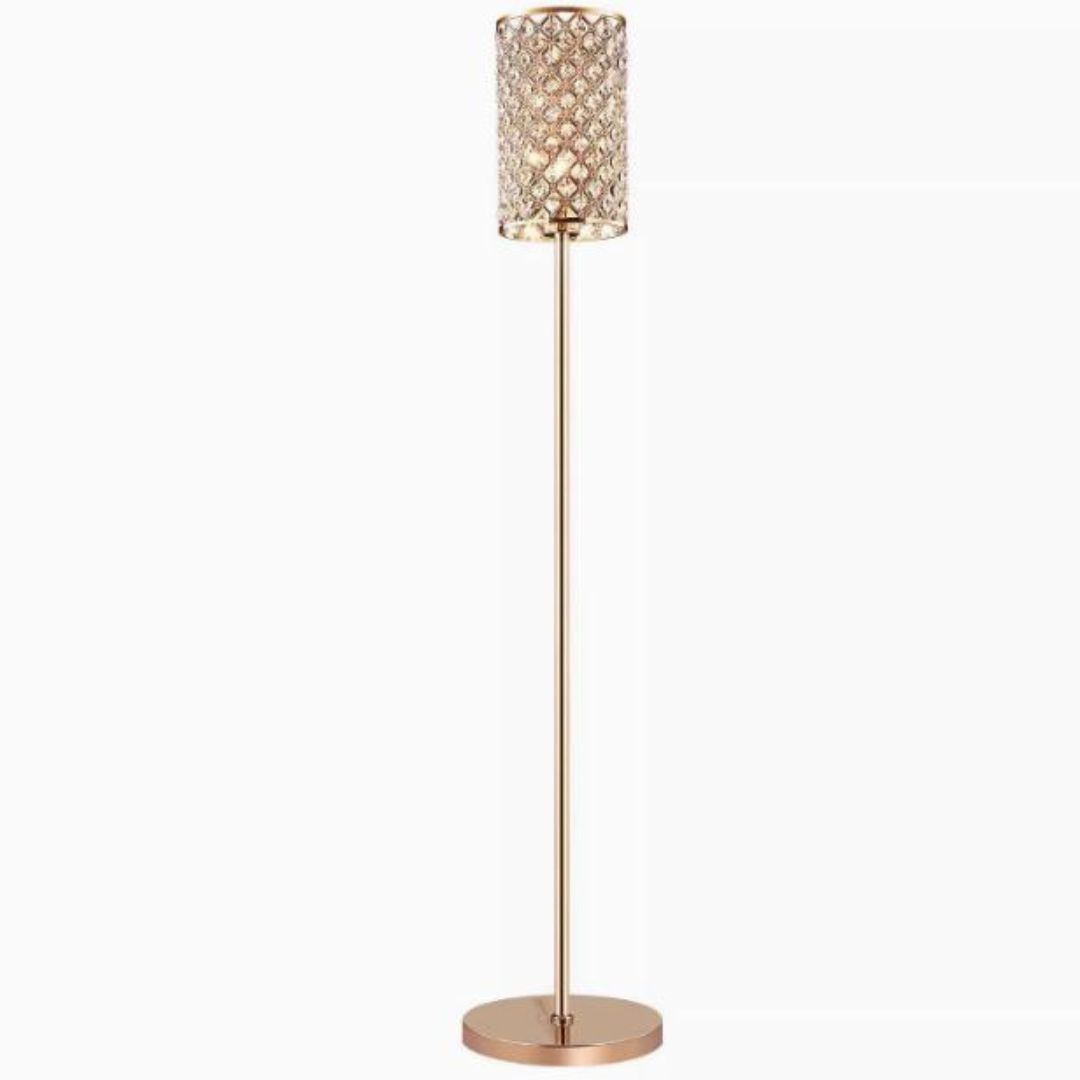 Đèn Sàn Sắt Mạ Vàng Pha Lê Nghệ Thuật Phong Cách Thượng Lưu Decor Phòng Khách Phòng Ngủ