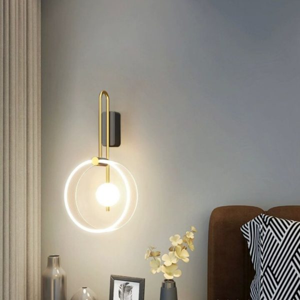 Đèn Tường Acrylic Phòng Ngủ Tối Giản Ánh Sáng Ấm Mang Lại Không Gian Thư Giãn Hiện Đại