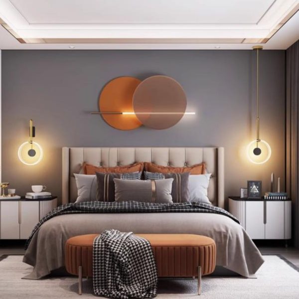 Đèn Tường Acrylic Phòng Ngủ Tối Giản Ánh Sáng Ấm Mang Lại Không Gian Thư Giãn Hiện Đại