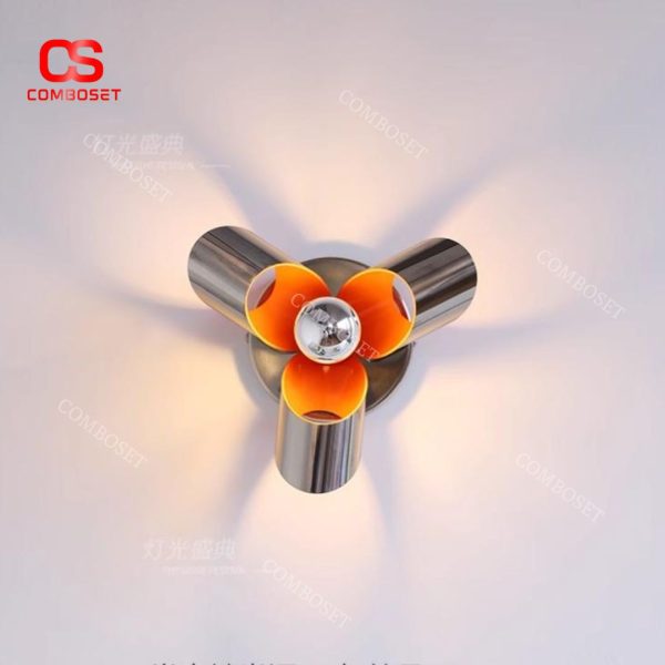 Đèn Tường Sắt Mạ Crome Bauhaus Phong Cách Tối Giản Trang Trí Nội Thất Hiện Đại