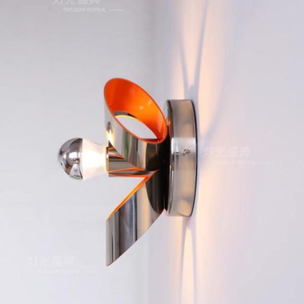 Đèn Tường Sắt Mạ Crome Bauhaus Phong Cách Tối Giản Trang Trí Nội Thất Hiện Đại