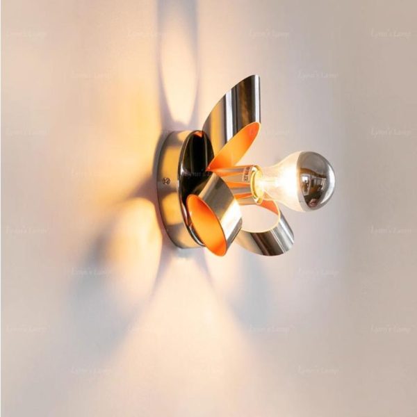 Đèn Tường Sắt Mạ Crome Bauhaus Phong Cách Tối Giản Trang Trí Nội Thất Hiện Đại