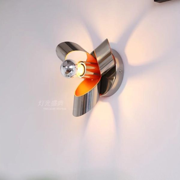Đèn Tường Sắt Mạ Crome Bauhaus Phong Cách Tối Giản Trang Trí Nội Thất Hiện Đại