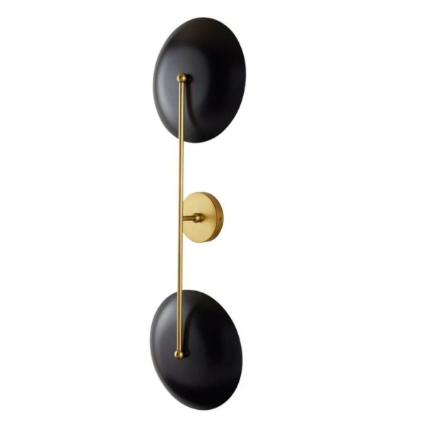 Đèn Tường Sắt Vàng Đen Nghệ Thuật Hình Học Decor Phòng Khách Sang Trọng
