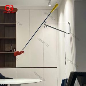 Đèn Tường Tay Dài Thân Gấp Khúc Nhiều Màu Xoay 360 Độ Trang Trí Phòng Khách, Đọc Sách