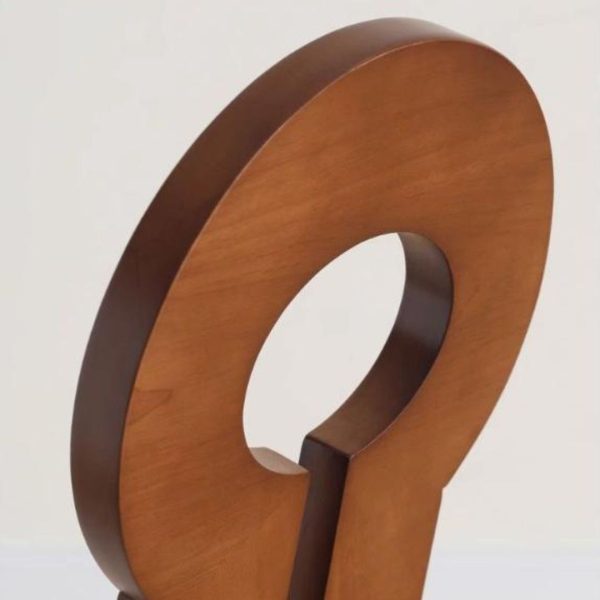 Ghế Ăn Gỗ Cổ Điển Vải Lông Cừu Thiết Kế Hình Tròn Độc Đáo Decor Phòng Khách, Phòng Bếp Màu Sắc