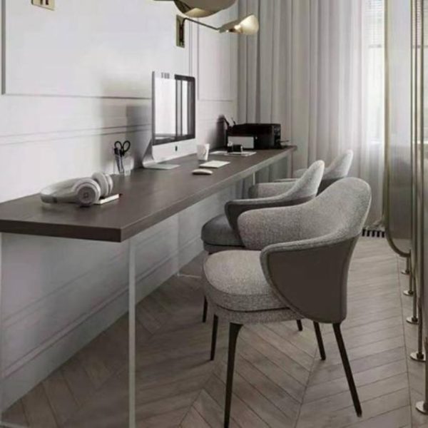 Ghế Ăn Phong Cách Bắc Âu Vải Cotton Lanh Thiết Kế Hiện Đại Trang Trí Bàn Ăn Sang Trọng