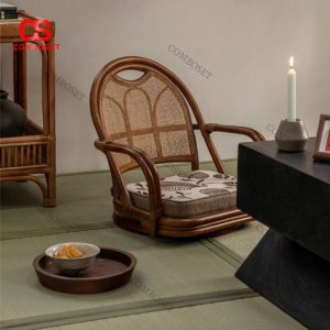 Ghế Bệt Mây Tre Đan Tự Nhiên Phong Cách Hoài Cổ Trang Trí Phòng Trà, Phòng Tiếp Khách