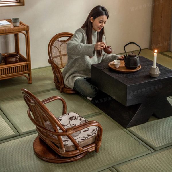 Ghế Bệt Mây Tre Đan Tự Nhiên Phong Cách Hoài Cổ Trang Trí Phòng Trà, Phòng Tiếp Khách