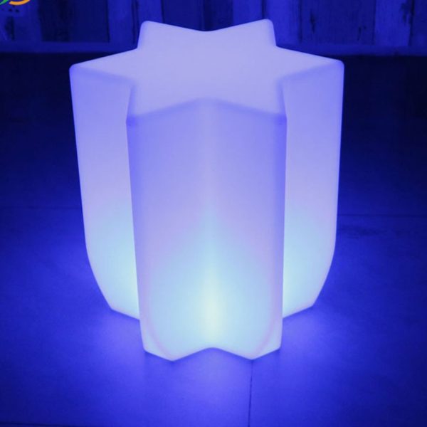 Ghế Đèn LED Hình Lục Giác Dạ Quang Phát Sáng Chống Thấm Trang Trí Quán Bar, Cafe Lung Linh