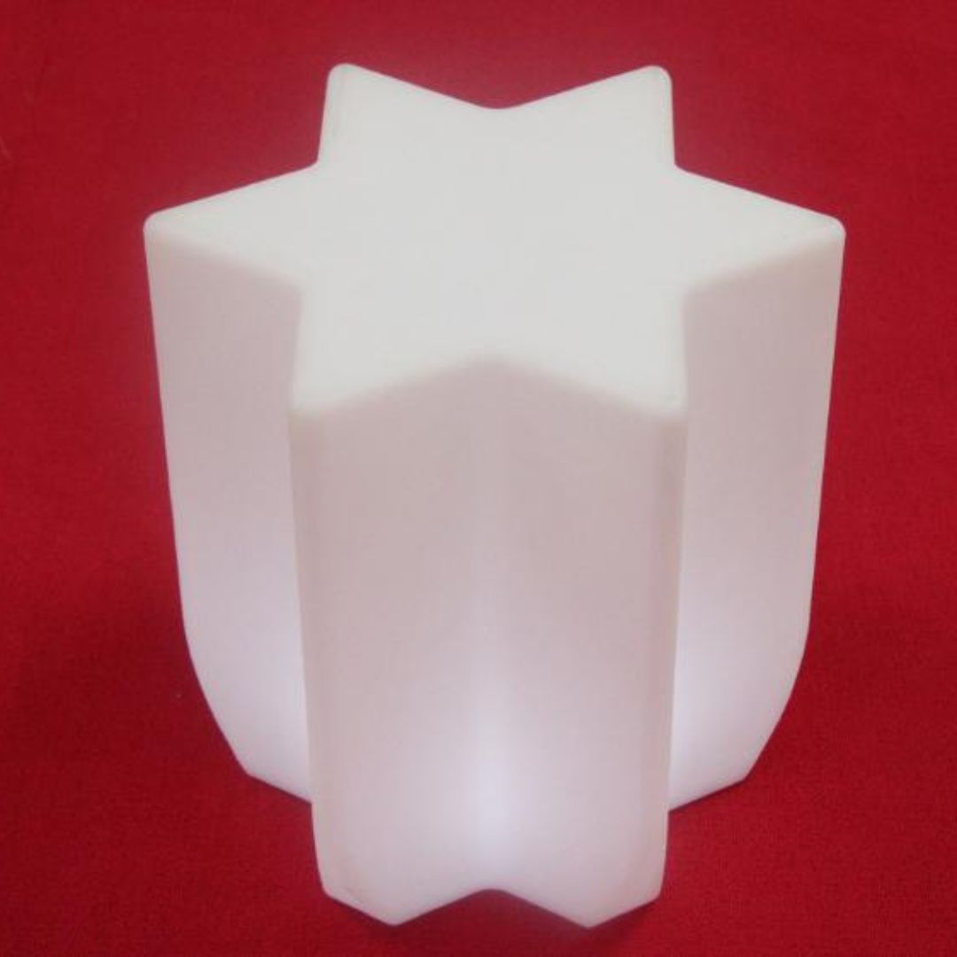 Ghế Đèn LED Hình Lục Giác Dạ Quang Phát Sáng Chống Thấm Trang Trí Quán Bar, Cafe Lung Linh