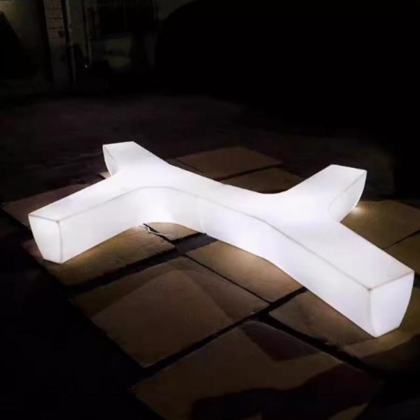 Ghế Đèn LED Lớn Dài Hình Học Chống Thấm Dùng Trong Trung Tâm Thương Mại, Sân Vườn, Công Viên