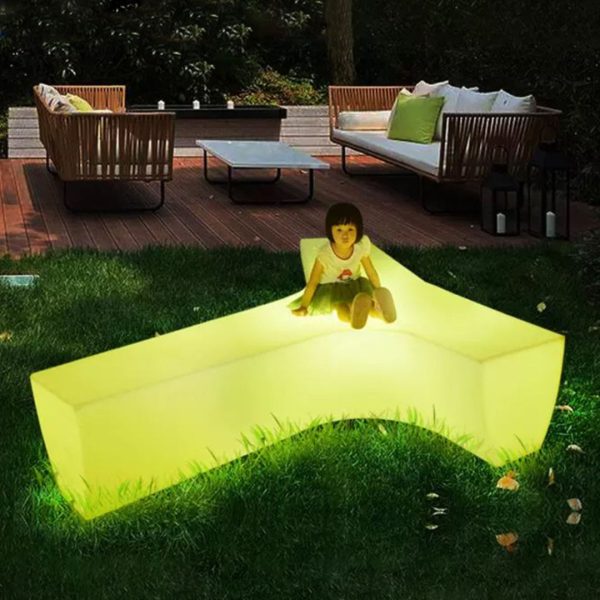 Ghế Đèn LED Lớn Dài Hình Học Chống Thấm Dùng Trong Trung Tâm Thương Mại, Sân Vườn, Công Viên