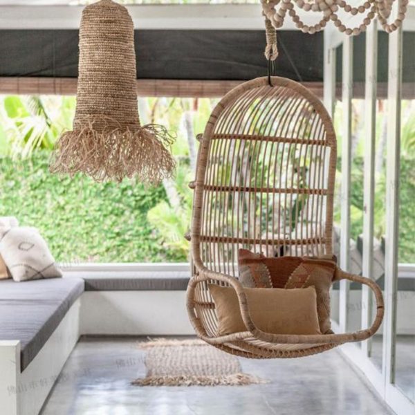 Ghế Mây Treo Xích Đu Thủ Công Mỹ Nghệ Trang Trí Resort, Bãi Biển Ban Công Ngoài Trời