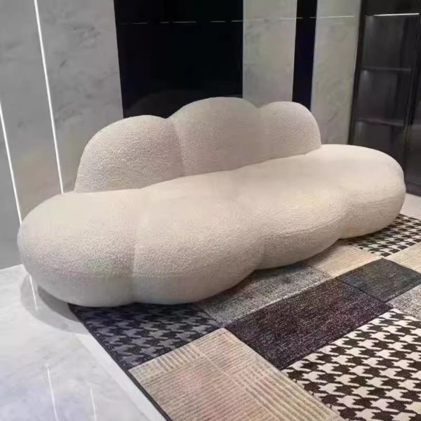 Ghế Sofa Đám Mây Lông Cừu Lớn Mềm Mại Trang Trí Thẩm Mỹ Viện, Phòng Chờ, Phòng Khách