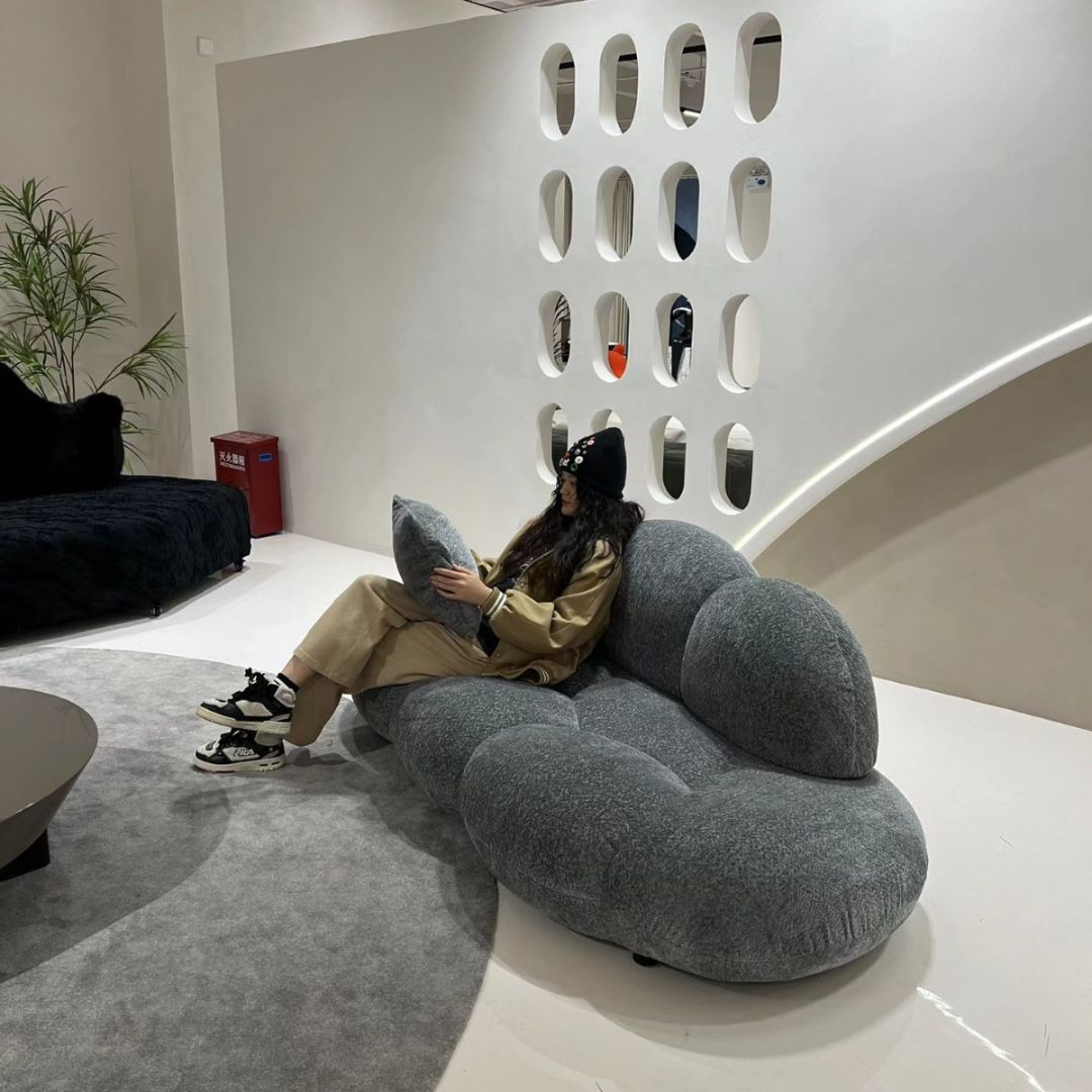 Ghế Sofa Đám Mây Lông Cừu Lớn Mềm Mại Trang Trí Thẩm Mỹ Viện, Phòng Chờ, Phòng Khách
