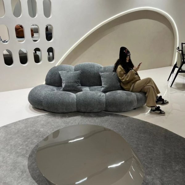 Ghế Sofa Đám Mây Lông Cừu Lớn Mềm Mại Trang Trí Thẩm Mỹ Viện, Phòng Chờ, Phòng Khách