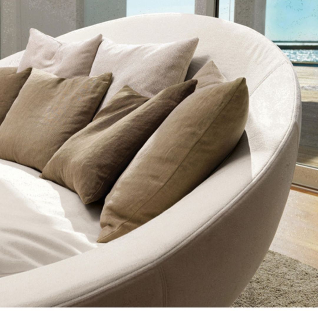 Ghế Sofa Xoay 360 Độ Liền Bàn Cafe Nhỏ Decor Phòng Khách Phòng Ngủ Hiện Đại