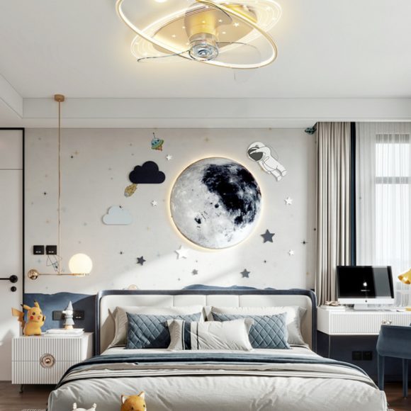 Đèn trang trí phòng ngủ cho bé thiết kế vũ trụ bao la độc đáo