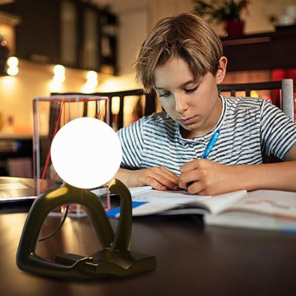 Đèn Bàn Nhân Vật Trừu Tượng Ngồi Suy Nghĩ Đọc Sách Nghệ Thuật Decor Phòng Ngủ, Quà Tặng Sinh Nhật