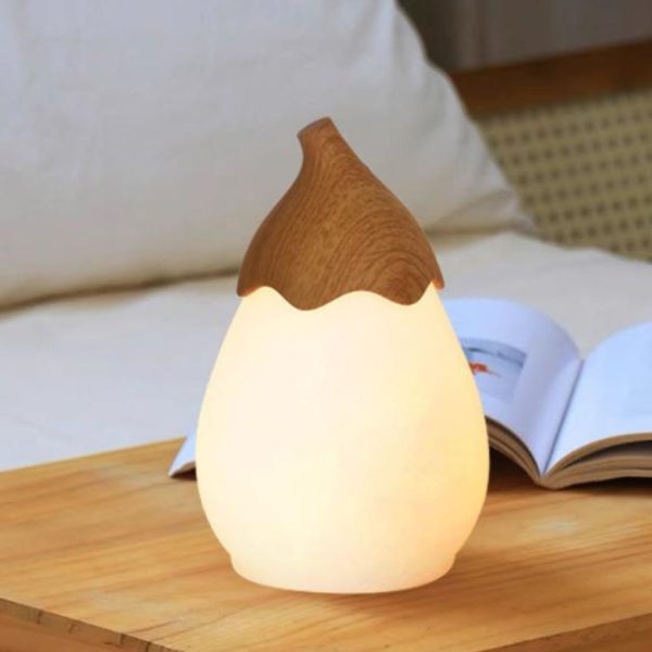 Đèn Bàn Trái Cà Tím Đáng Yêu, Chuyển Đổi Nhiều Màu Đa Dạng, Chống Thấm Nước Làm Quà Tặng