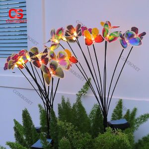 Đèn Bướm Năng Lượng Mặt Trời Chống Nước Trang Trí Sân Vườn, Cảnh Quan Nhiều Màu Sắc