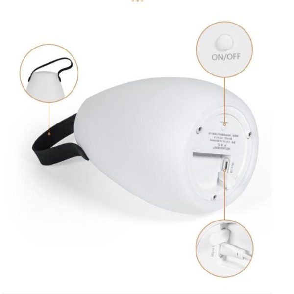 Đèn Cắm Trại Di Động 16 Màu RGB Điều Khiển Từ Xa, Có Quai Xách Chống Thấm Nước