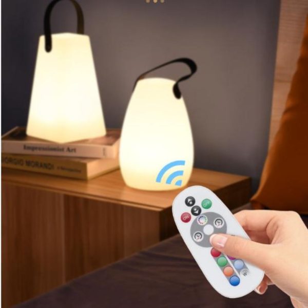 Đèn Cắm Trại Di Động 16 Màu RGB Điều Khiển Từ Xa, Có Quai Xách Chống Thấm Nước