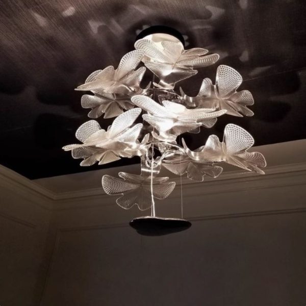 Đèn Chùm 2 Tầng Vòng Cánh Hoa Thanh Lịch Nghệ Thuật Decor Triển Lãm, Phòng Khách