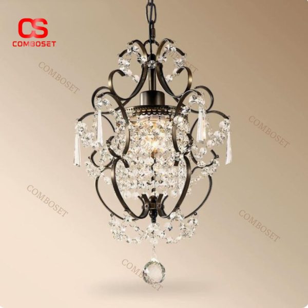 Đèn Chùm Chuỗi Pha Lê Sáng Tạo Thiết Kế Nhỏ Theo Phong Cách Retro Cổ Điển Decor Phòng Khách