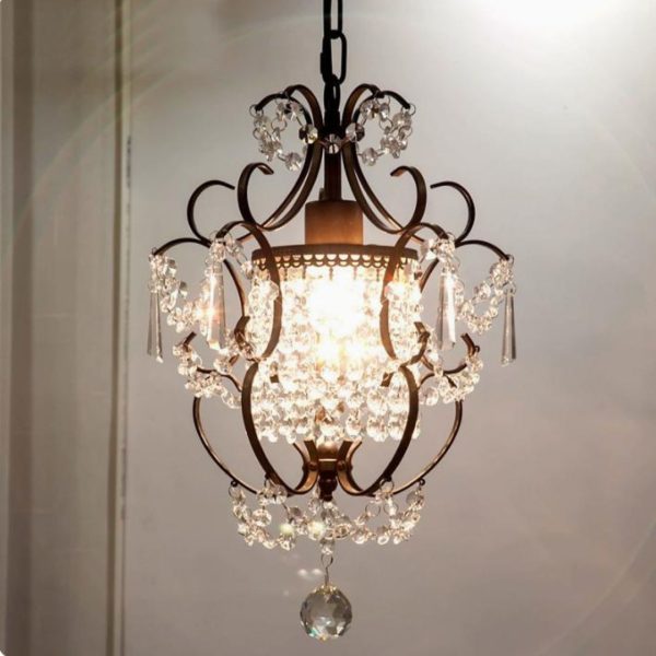 Đèn Chùm Chuỗi Pha Lê Sáng Tạo Thiết Kế Nhỏ Theo Phong Cách Retro Cổ Điển Decor Phòng Khách