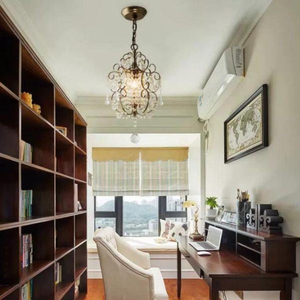 Đèn Chùm Chuỗi Pha Lê Sáng Tạo Thiết Kế Nhỏ Theo Phong Cách Retro Cổ Điển Decor Phòng Khách