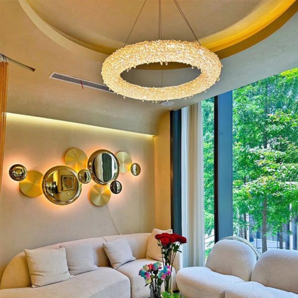 Đèn Chùm Hạt Pha Lê K9 Sang Trọng Decor Không Gian Phòng Khách, Phòng Ngủ Hiện Đại