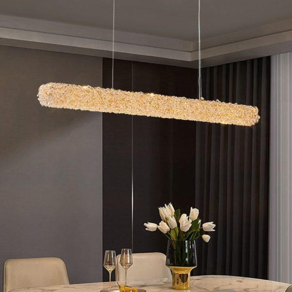 Đèn Chùm Hạt Pha Lê K9 Sang Trọng Decor Không Gian Phòng Khách, Phòng Ngủ Hiện Đại