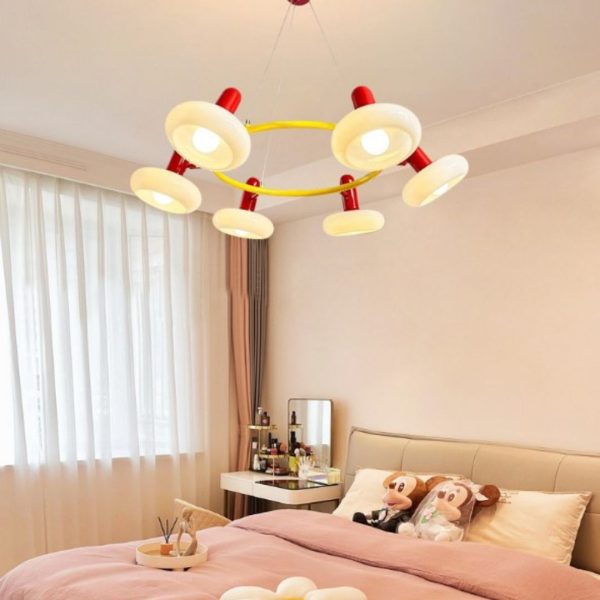 Đèn Chùm Hình Kẹo Màu Đỏ Hoạt Hình Trang Trí Phòng Ngủ Cho Bé Trai, Bé Gái