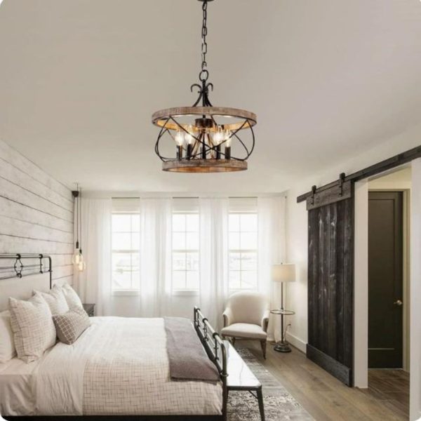 Đèn Chùm Khung Sắt Cá Tính Cổ Điển Phong Cách Công Nghiệp Decor Khu Vực Bếp, Phòng Khách