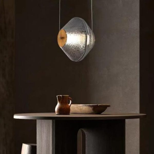 Đèn Chùm Nhỏ Thuỷ Tinh Hình Học Màu Đen, Xám Tối Giản Sang Trọng Decor Phòng Ngủ
