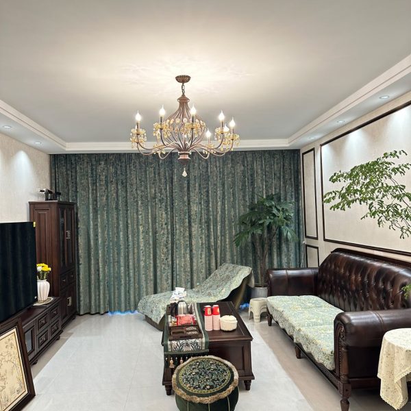 Đèn Chùm Sắt Chao Nến Retro Cổ Điển Màu Vân Gỗ Phong Cách Trung Cổ Decor Phòng Khách