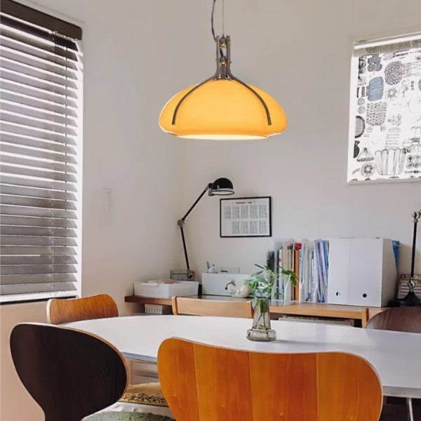 Đèn Chùm Thuỷ Tinh Hình Bí Ngô Phòng Cách Retro Decor Cửa Sổ Bàn Ăn