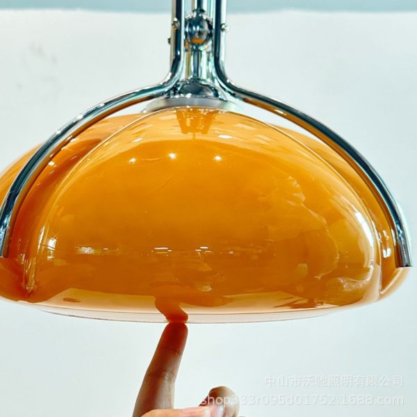 Đèn Chùm Thuỷ Tinh Hình Bí Ngô Phòng Cách Retro Decor Cửa Sổ Bàn Ăn
