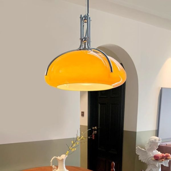 Đèn Chùm Thuỷ Tinh Hình Bí Ngô Phòng Cách Retro Decor Cửa Sổ Bàn Ăn