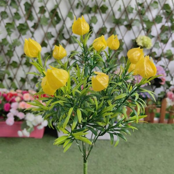Đèn Sàn Cành Hoa Nhiều Màu Năng Lượng Mặt Trời Chống Thấm Decor Bãi Cỏ, Sân Vườn, Công Viên
