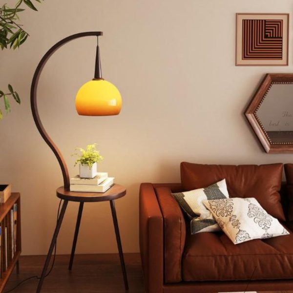 Đèn Sàn Hoàng Hôn Kết Hợp Bàn Trà, Bàn Phụ Có 3 Chế Độ Sáng Decor Đầu Giường, Đọc Sách Thư Giãn